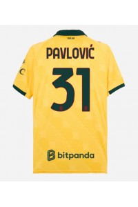 AC Milan Strahinja Pavlovic #31 Jalkapallovaatteet Kolmaspaita 2025-26 Lyhythihainen